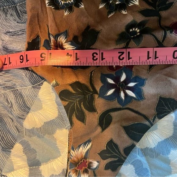 All That Jazz Hawaiian Floral Print Sheath Dress With Beaded Fringe Size 4 - Picture 8 of 12